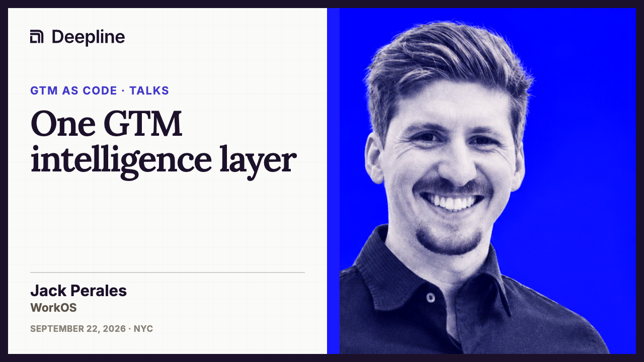 Jack Perales speaking at GTM as Code NYC.